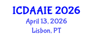 International Conference on Data and Artifical Intelligence Engineering (ICDAAIE) April 13, 2026 - Lisbon, Portugal International Conference on Data and Artifical Intelligence Engineering (ICDAAIE) April 13, 2026 - Lisbon, Portugal