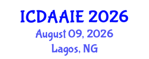 International Conference on Data and Artifical Intelligence Engineering (ICDAAIE) August 09, 2026 - Lagos, Nigeria International Conference on Data and Artifical Intelligence Engineering (ICDAAIE) August 09, 2026 - Lagos, Nigeria
