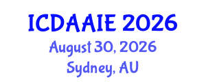 International Conference on Data and Artifical Intelligence Engineering (ICDAAIE) August 30, 2026 - Sydney, Australia