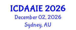 International Conference on Data and Artifical Intelligence Engineering (ICDAAIE) December 02, 2026 - Sydney, Australia