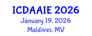 International Conference on Data and Artifical Intelligence Engineering (ICDAAIE) January 19, 2026 - Maldives, Maldives International Conference on Data and Artifical Intelligence Engineering (ICDAAIE) January 19, 2026 - Maldives, Maldives