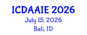 International Conference on Data and Artifical Intelligence Engineering (ICDAAIE) July 15, 2026 - Bali, Indonesia International Conference on Data and Artifical Intelligence Engineering (ICDAAIE) July 15, 2026 - Bali, Indonesia