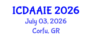 International Conference on Data and Artifical Intelligence Engineering (ICDAAIE) July 03, 2026 - Corfu, Greece International Conference on Data and Artifical Intelligence Engineering (ICDAAIE) July 03, 2026 - Corfu, Greece