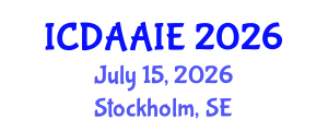 International Conference on Data and Artifical Intelligence Engineering (ICDAAIE) July 15, 2026 - Stockholm, Sweden