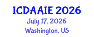 International Conference on Data and Artifical Intelligence Engineering (ICDAAIE) July 17, 2026 - Washington, United States International Conference on Data and Artifical Intelligence Engineering (ICDAAIE) July 17, 2026 - Washington, United States