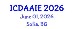 International Conference on Data and Artifical Intelligence Engineering (ICDAAIE) June 01, 2026 - Sofia, Bulgaria