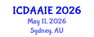 International Conference on Data and Artifical Intelligence Engineering (ICDAAIE) May 11, 2026 - Sydney, Australia International Conference on Data and Artifical Intelligence Engineering (ICDAAIE) May 11, 2026 - Sydney, Australia