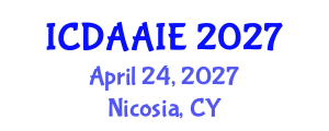 International Conference on Data and Artifical Intelligence Engineering (ICDAAIE) April 24, 2027 - Nicosia, Cyprus International Conference on Data and Artifical Intelligence Engineering (ICDAAIE) April 24, 2027 - Nicosia, Cyprus
