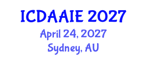 International Conference on Data and Artifical Intelligence Engineering (ICDAAIE) April 24, 2027 - Sydney, Australia