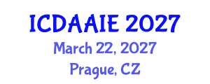 International Conference on Data and Artifical Intelligence Engineering (ICDAAIE) March 22, 2027 - Prague, Czechia International Conference on Data and Artifical Intelligence Engineering (ICDAAIE) March 22, 2027 - Prague, Czechia