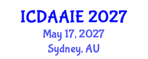 International Conference on Data and Artifical Intelligence Engineering (ICDAAIE) May 17, 2027 - Sydney, Australia