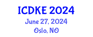 International Conference on Data and Knowledge Engineering (ICDKE) June 27, 2024 - Oslo, Norway