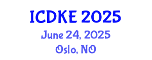 International Conference on Data and Knowledge Engineering (ICDKE) June 24, 2025 - Oslo, Norway