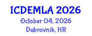 International Conference on Data Engineering and Machine Learning Applications (ICDEMLA) October 04, 2026 - Dubrovnik, Croatia