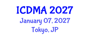 International Conference on Data Mining and Analysis (ICDMA) January 07, 2027 - Tokyo, Japan International Conference on Data Mining and Analysis (ICDMA) January 07, 2027 - Tokyo, Japan