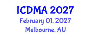 International Conference on Data Mining and Applications (ICDMA) February 01, 2027 - Melbourne, Australia International Conference on Data Mining and Applications (ICDMA) February 01, 2027 - Melbourne, Australia