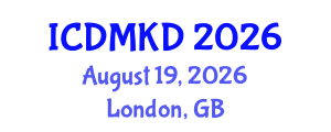 International Conference on Data Mining and Knowledge Discovery (ICDMKD) August 19, 2026 - London, United Kingdom