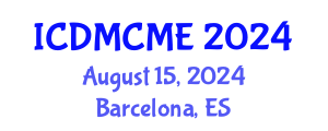 International Conference on Data Mining, Civil and Mechanical Engineering (ICDMCME) August 15, 2024 - Barcelona, Spain