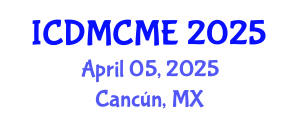 International Conference on Data Mining, Civil and Mechanical Engineering (ICDMCME) April 05, 2025 - Cancún, Mexico