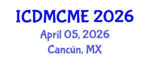 International Conference on Data Mining, Civil and Mechanical Engineering (ICDMCME) April 05, 2026 - Cancún, Mexico