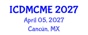 International Conference on Data Mining, Civil and Mechanical Engineering (ICDMCME) April 05, 2027 - Cancún, Mexico International Conference on Data Mining, Civil and Mechanical Engineering (ICDMCME) April 05, 2027 - Cancún, Mexico