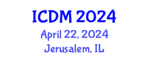International Conference on Data Mining (ICDM) April 22, 2024 - Jerusalem, Israel