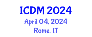 International Conference on Data Mining (ICDM) April 04, 2024 - Rome, Italy