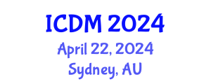 International Conference on Data Mining (ICDM) April 22, 2024 - Sydney, Australia
