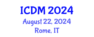 International Conference on Data Mining (ICDM) August 22, 2024 - Rome, Italy