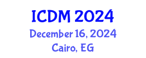 International Conference on Data Mining (ICDM) December 16, 2024 - Cairo, Egypt
