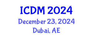 International Conference on Data Mining (ICDM) December 23, 2024 - Dubai, United Arab Emirates