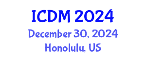 International Conference on Data Mining (ICDM) December 30, 2024 - Honolulu, United States
