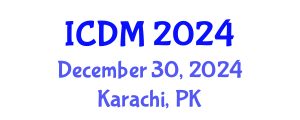 International Conference on Data Mining (ICDM) December 30, 2024 - Karachi, Pakistan
