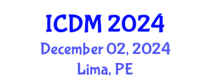 International Conference on Data Mining (ICDM) December 02, 2024 - Lima, Peru