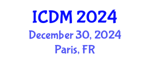 International Conference on Data Mining (ICDM) December 30, 2024 - Paris, France