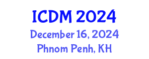 International Conference on Data Mining (ICDM) December 16, 2024 - Phnom Penh, Cambodia