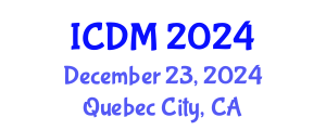 International Conference on Data Mining (ICDM) December 23, 2024 - Quebec City, Canada