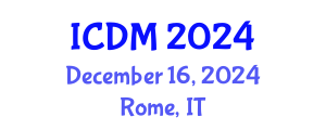 International Conference on Data Mining (ICDM) December 16, 2024 - Rome, Italy