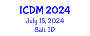 International Conference on Data Mining (ICDM) July 15, 2024 - Bali, Indonesia