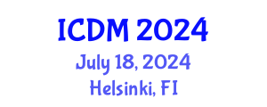 International Conference on Data Mining (ICDM) July 18, 2024 - Helsinki, Finland
