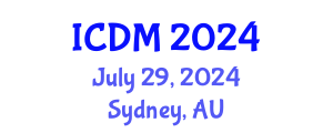 International Conference on Data Mining (ICDM) July 29, 2024 - Sydney, Australia