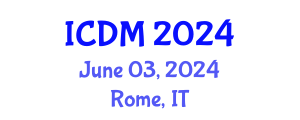 International Conference on Data Mining (ICDM) June 03, 2024 - Rome, Italy