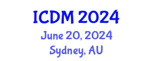 International Conference on Data Mining (ICDM) June 20, 2024 - Sydney, Australia