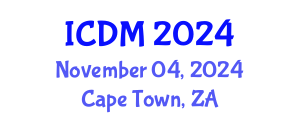 International Conference on Data Mining (ICDM) November 04, 2024 - Cape Town, South Africa