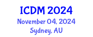 International Conference on Data Mining (ICDM) November 04, 2024 - Sydney, Australia