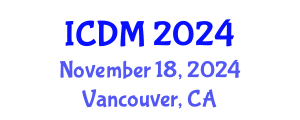 International Conference on Data Mining (ICDM) November 18, 2024 - Vancouver, Canada