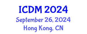 International Conference on Data Mining (ICDM) September 26, 2024 - Hong Kong, China