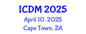 International Conference on Data Mining (ICDM) April 10, 2025 - Cape Town, South Africa