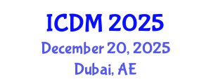 International Conference on Data Mining (ICDM) December 20, 2025 - Dubai, United Arab Emirates