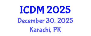 International Conference on Data Mining (ICDM) December 30, 2025 - Karachi, Pakistan